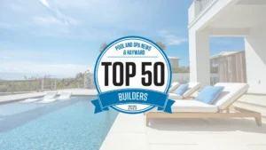 Pool Spa and News/Hayward 2025 Top 50 Builders Badge Icon