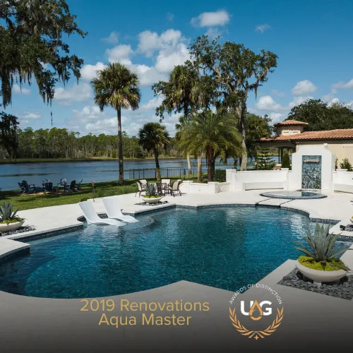 Clarkson Pools 2019 UAG Renovations Aqua Master Award project showcasing pool renovation excellence.
