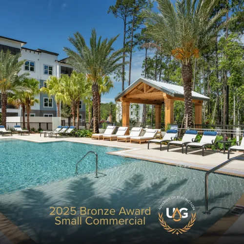 Clarkson Pools 2025 UAG Small Commercial Award-winning pool design.