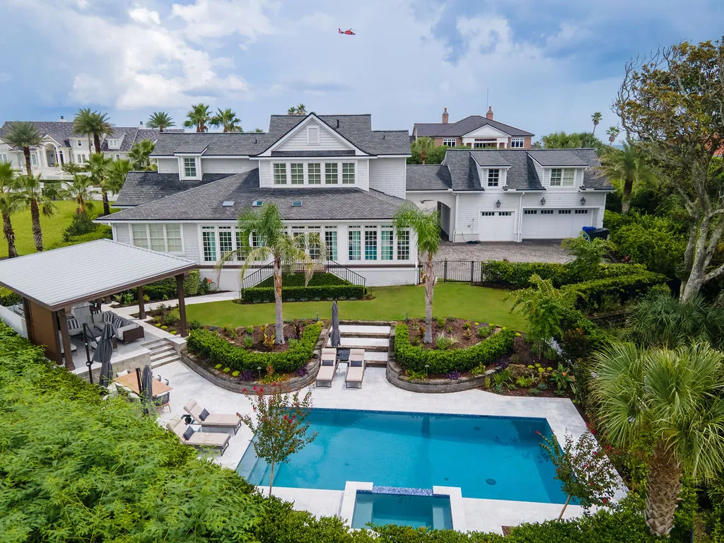 ponte-vedra-beach-aerial-home-pool-outdoor-living